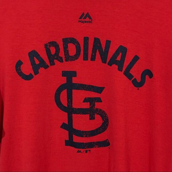 Majestic Select Collection Men's STL Cardinals Tee - Red - Medium - Picture 3 of 8